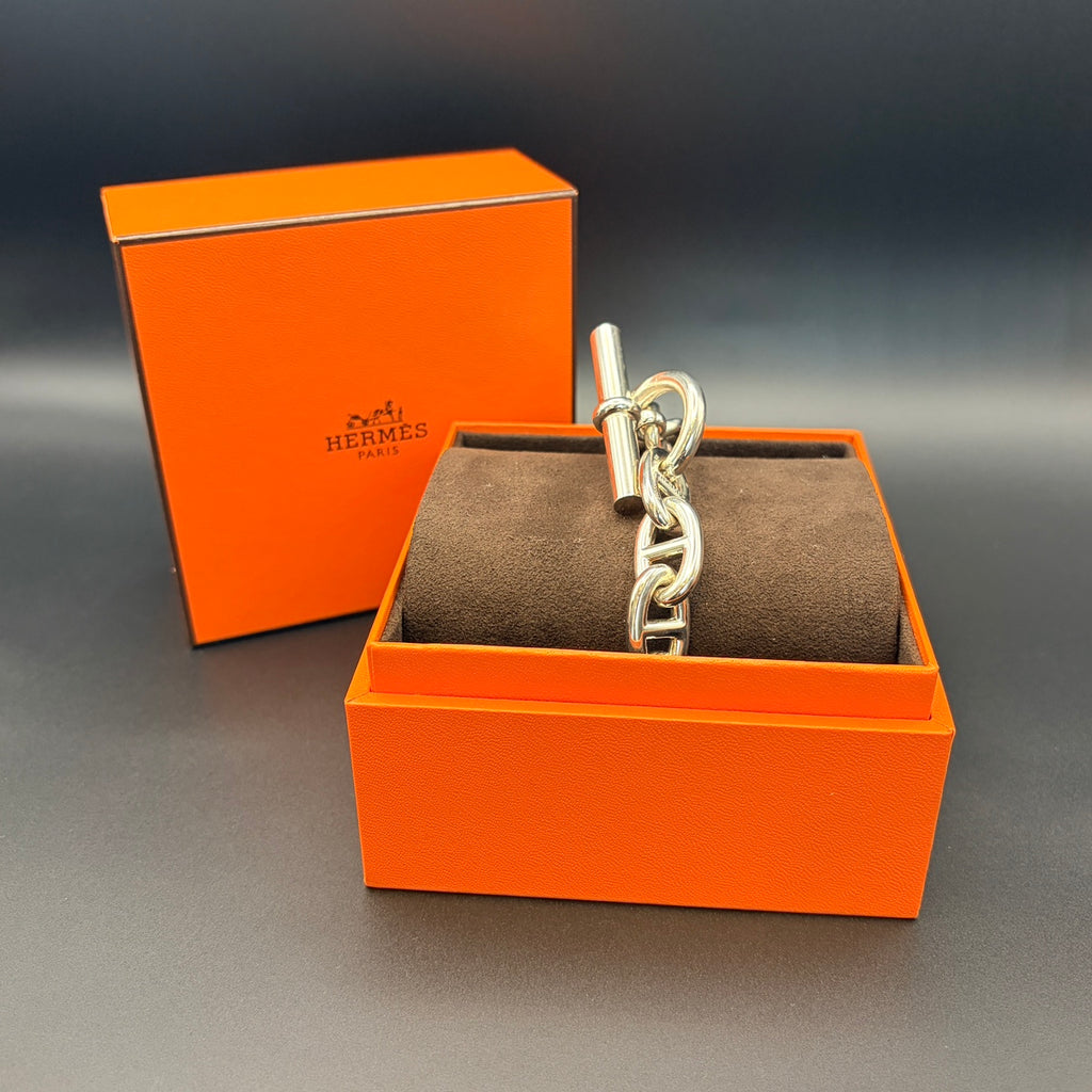HERMES エルメス シルバー925 ブレスレット シェーヌダンクル GM 13コマ