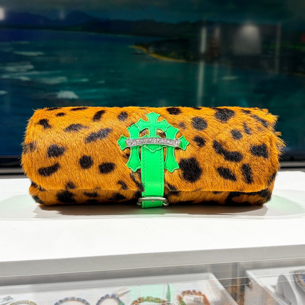 CHROME HEARTS クロムハーツ 3セメタリークロス パッチ レオパード ウォッチケース