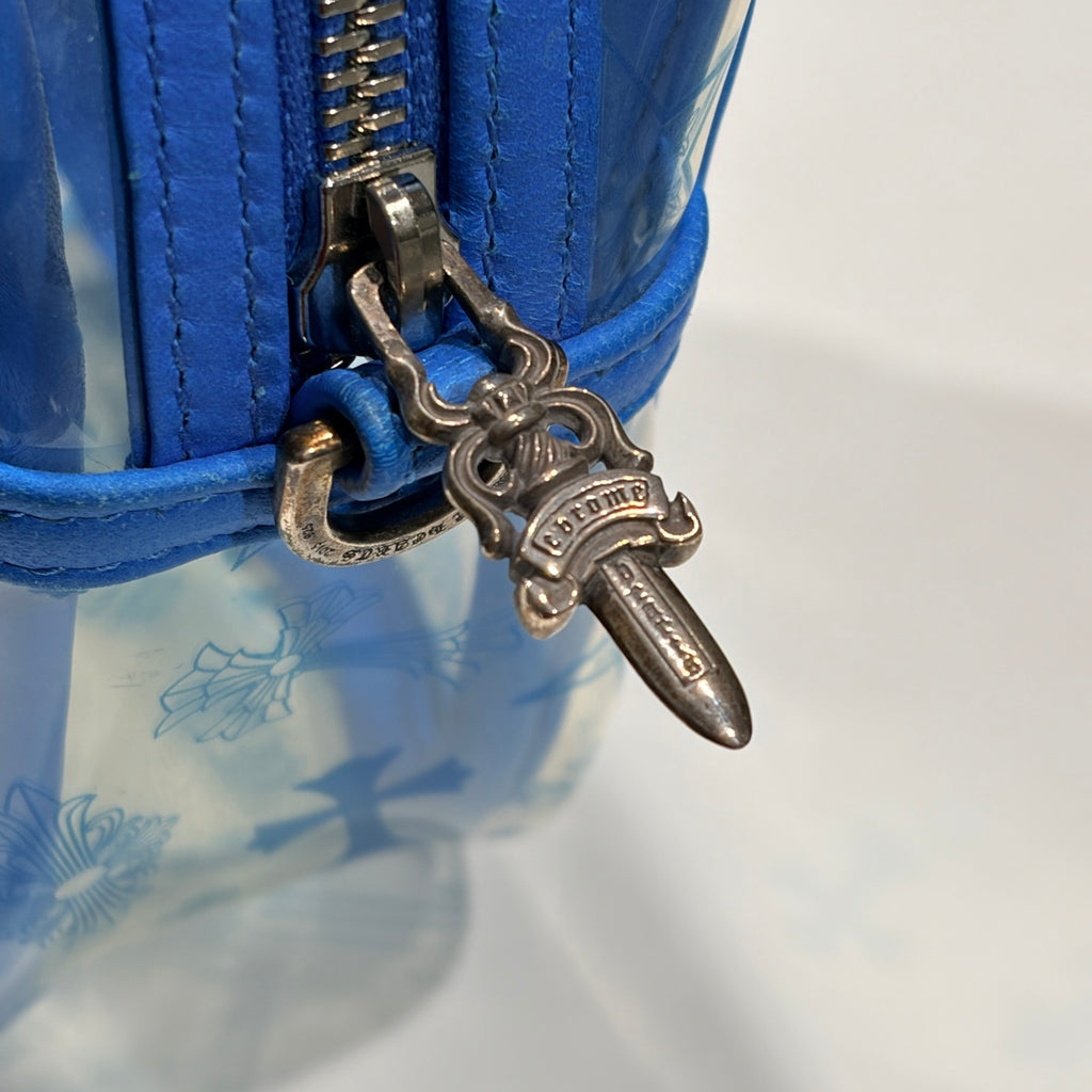 CHROME HEARTS クロムハーツ ショルダーバッグ TAKA MINI VINYL タカ ミニ ライトブルー PVC×レザー×シルバー