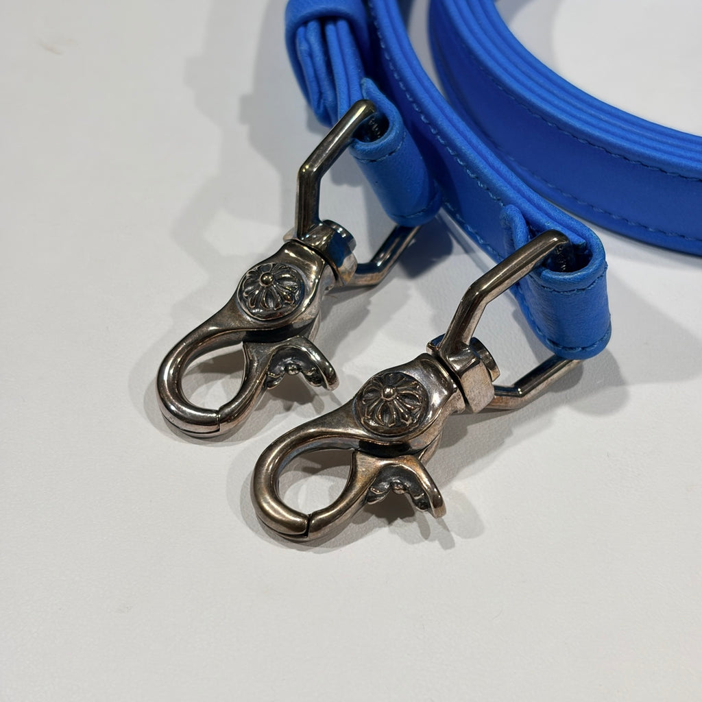 CHROME HEARTS クロムハーツ ショルダーバッグ TAKA MINI VINYL タカ ミニ ライトブルー PVC×レザー×シルバー