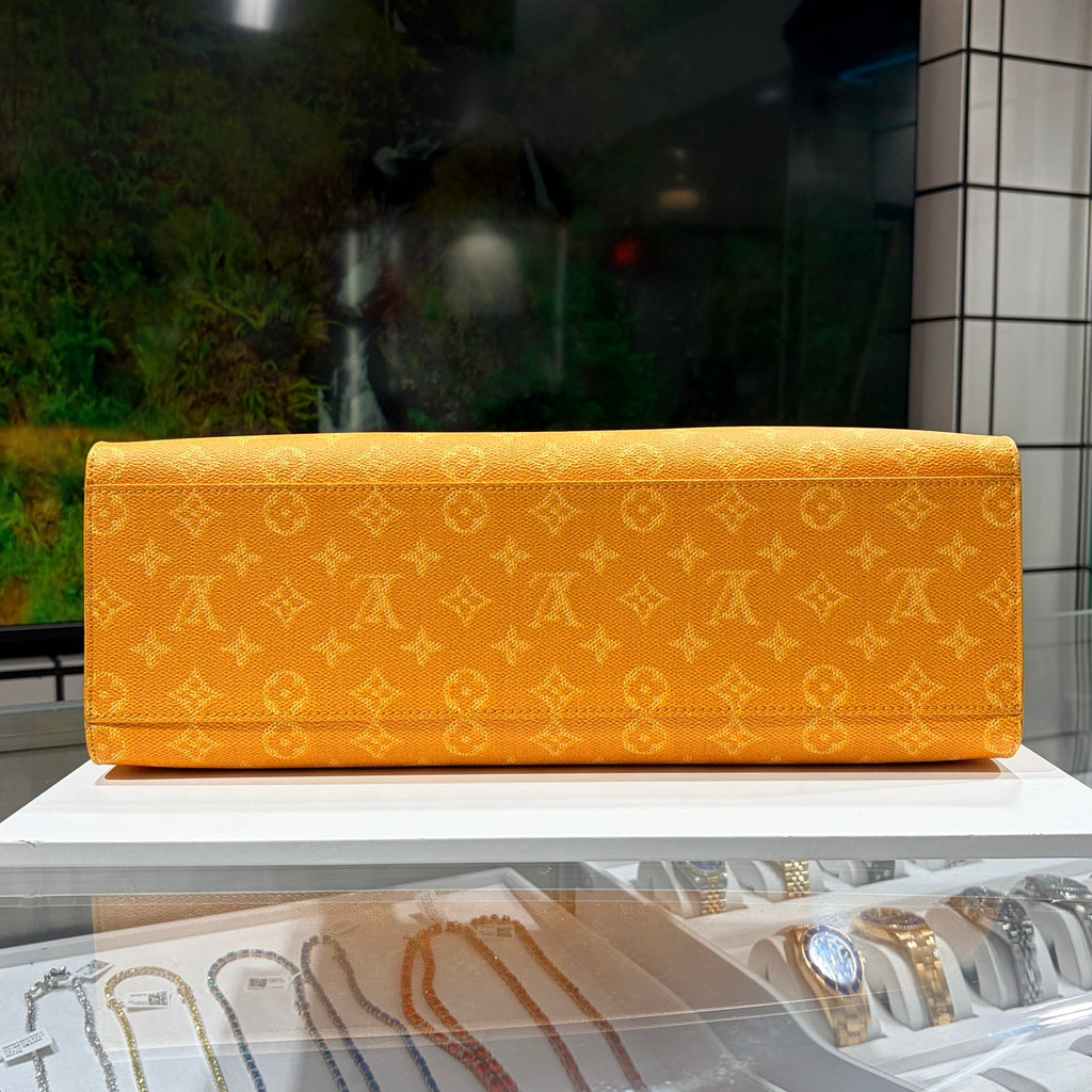 LOUIS VUITTON ルイヴィトン サックプラ 24H PVC レザー イエロー