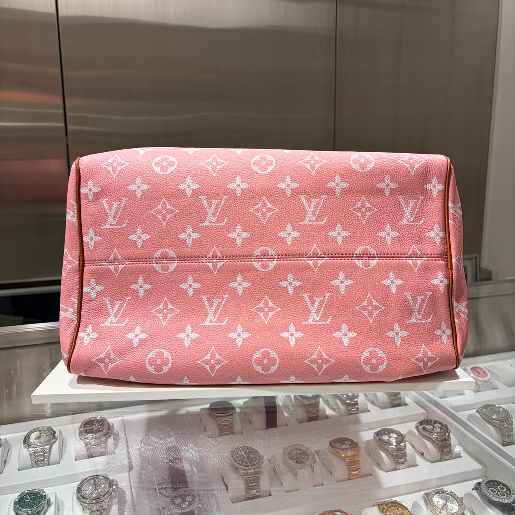 LOUIS VUITTON ルイヴィトン スピーディ P9 バンドリエール 40 ピンク サクラ モノグラムキャンバス