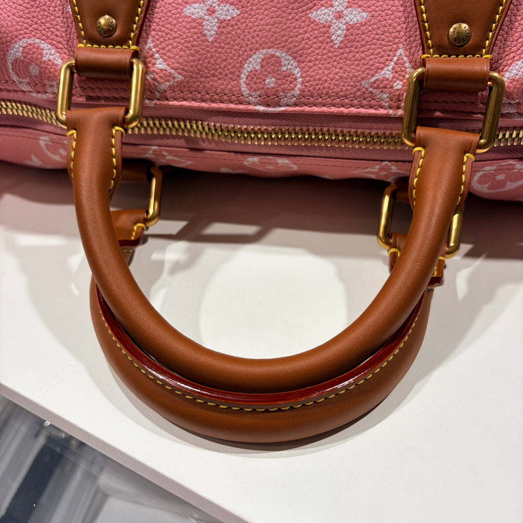 LOUIS VUITTON ルイヴィトン スピーディ P9 バンドリエール 40 ピンク サクラ モノグラムキャンバス