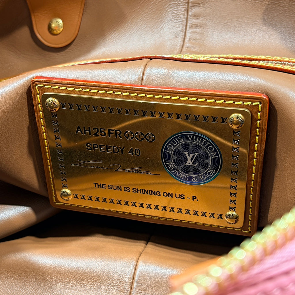 LOUIS VUITTON ルイヴィトン スピーディ P9 バンドリエール 40 ピンク サクラ モノグラムキャンバス