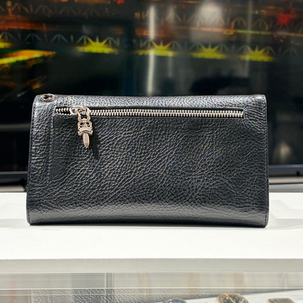 CHROME HEARTS クロムハーツ ウェーブウォレット クロスボタン ダガー