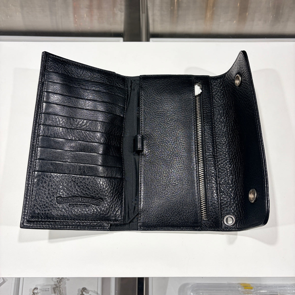 CHROME HEARTS クロムハーツ ウェーブウォレット クロスボタン ダガー