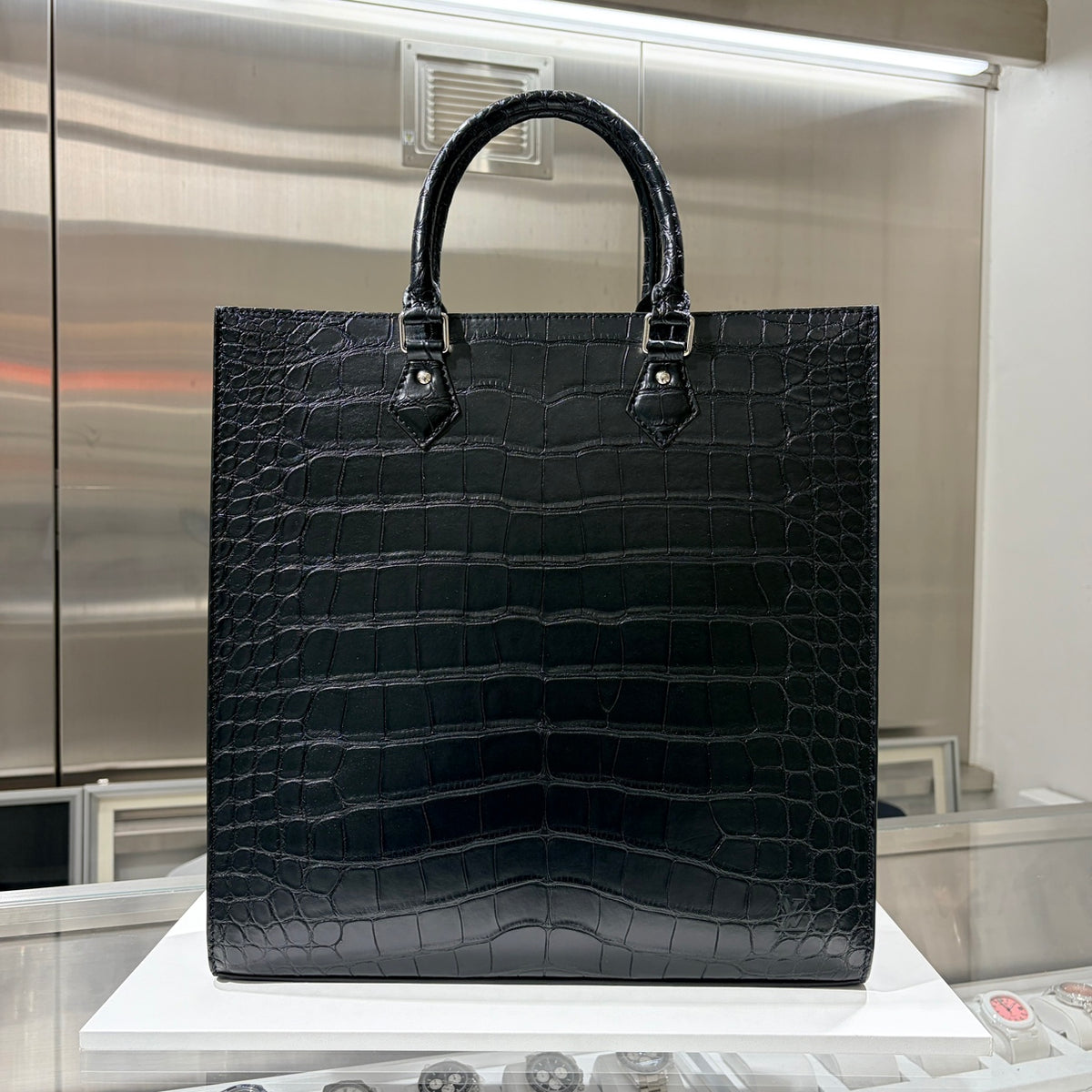 LOUIS VUITTON ルイヴィトン サックプラ ブラック クロコダイル