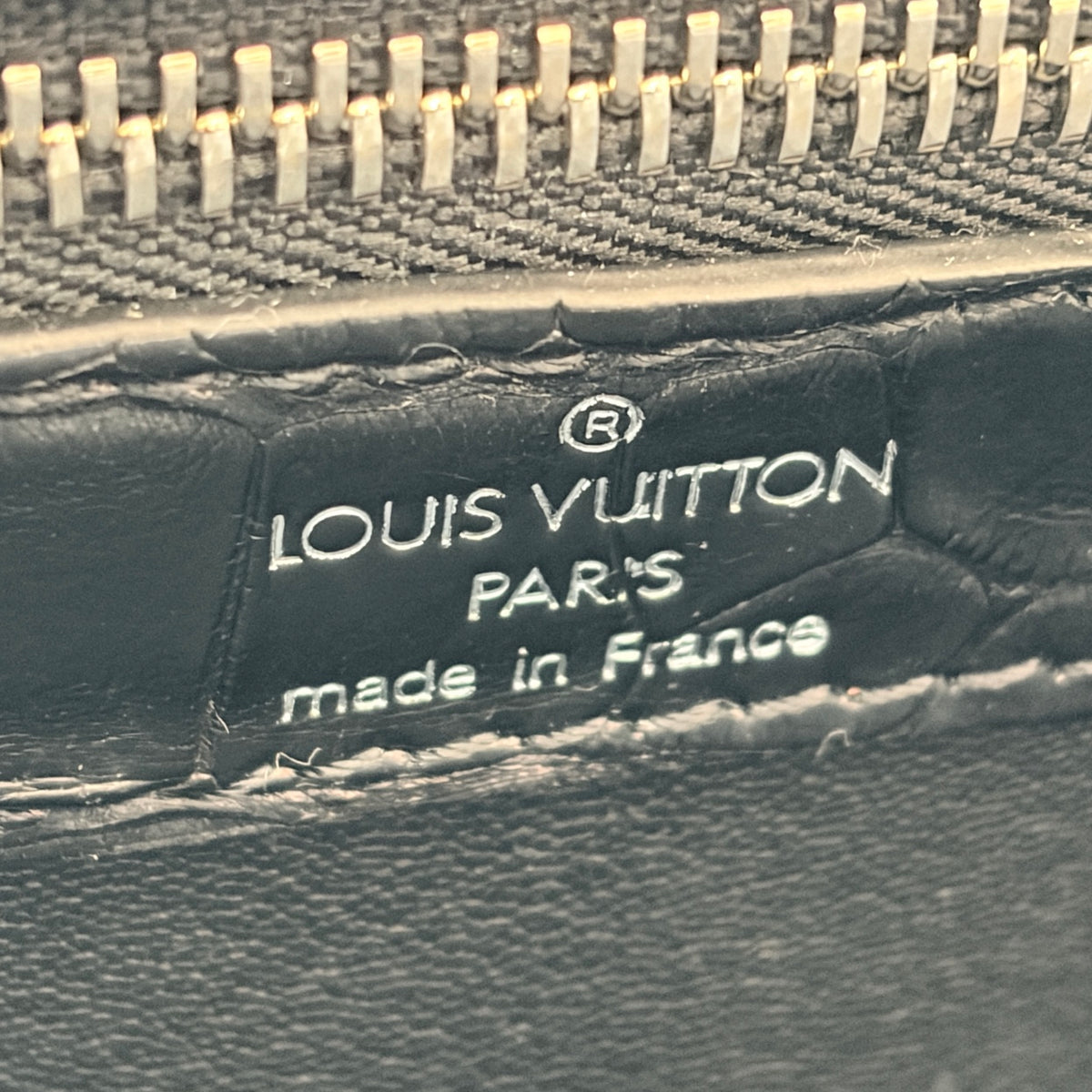 LOUIS VUITTON ルイヴィトン サックプラ ブラック クロコダイル
