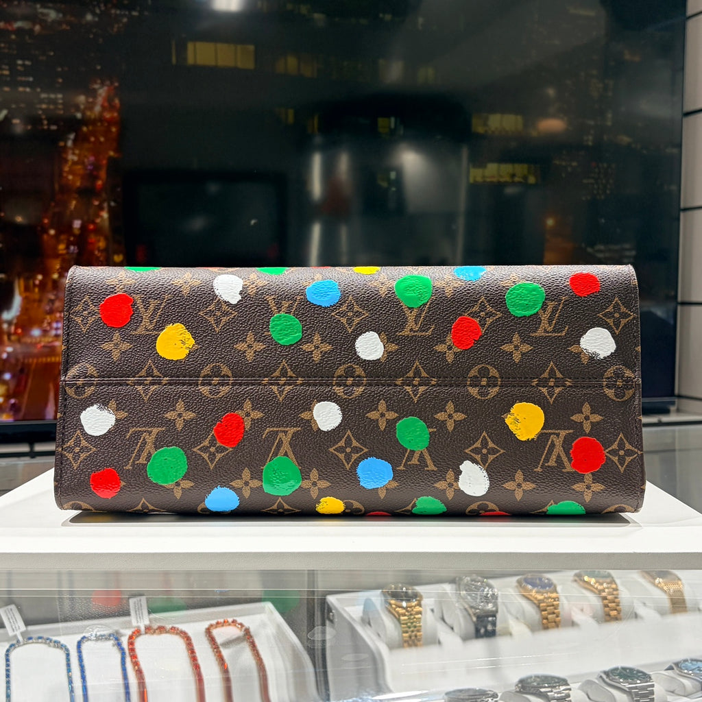 LOUIS VUITTON ルイヴィトン LV×YK オンザゴー MM ペインティッド ドット