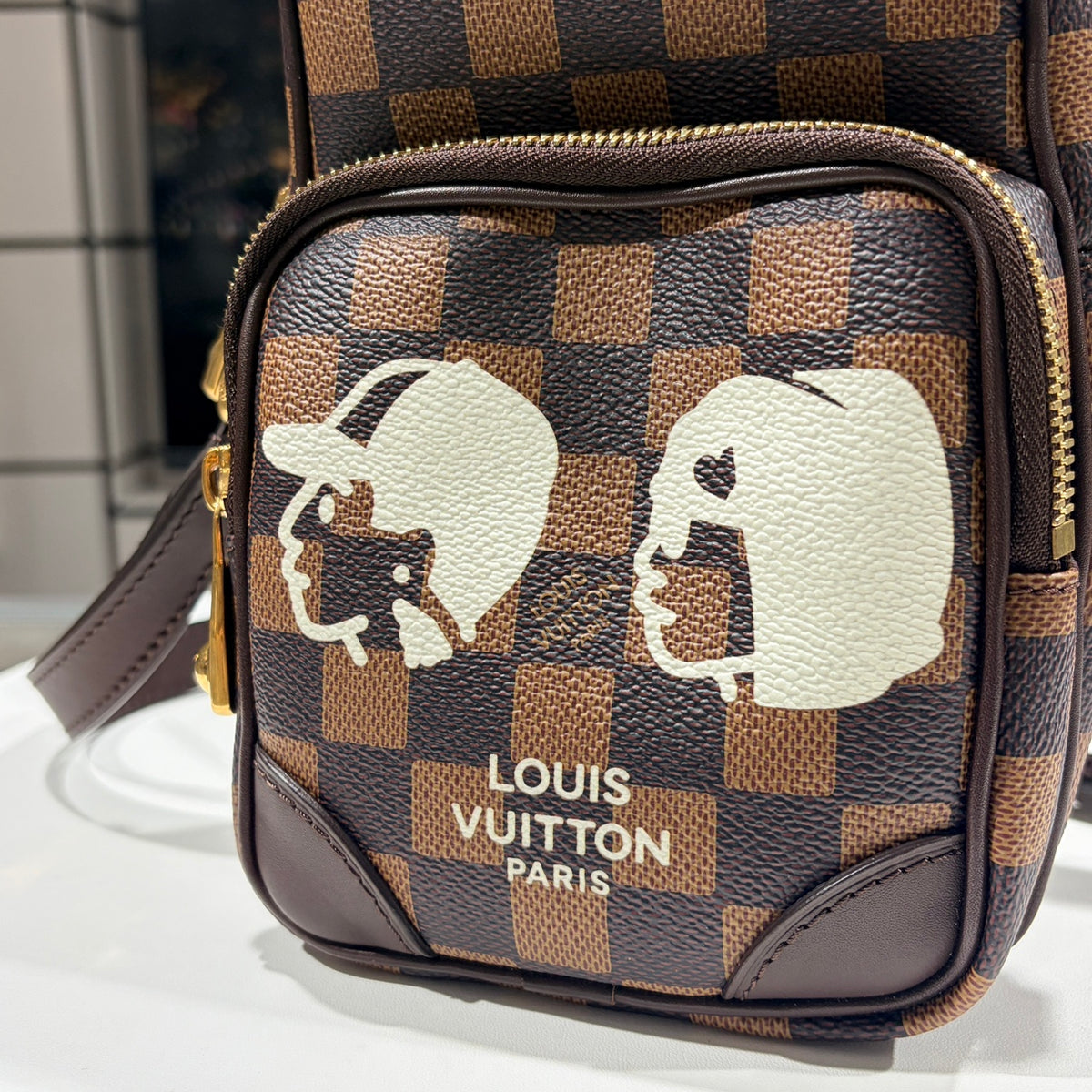 LOUIS VUITTON ルイヴィトン ダミエ フレンドシップ アマゾン ショルダーバッグ ファレルウィリアムス × NIGO