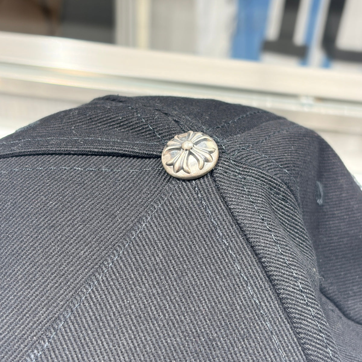 CHROME HEARTS クロムハーツ ベースボールキャップ ONE SIZE バーティカルロゴ 刺繍