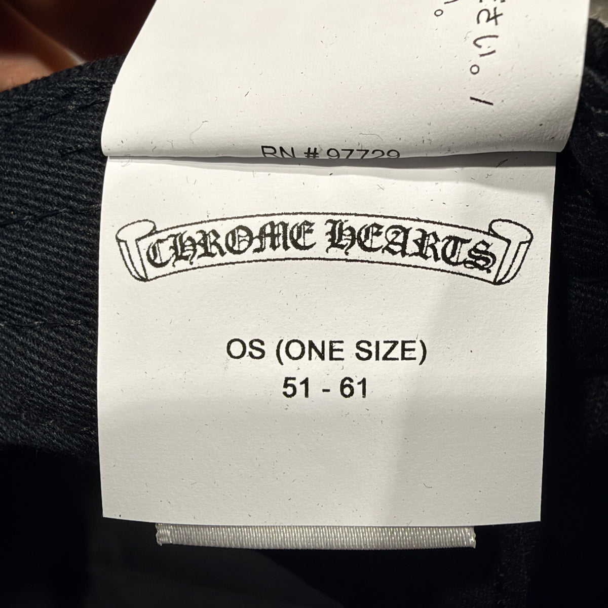 CHROME HEARTS クロムハーツ ベースボールキャップ ONE SIZE バーティカルロゴ 刺繍