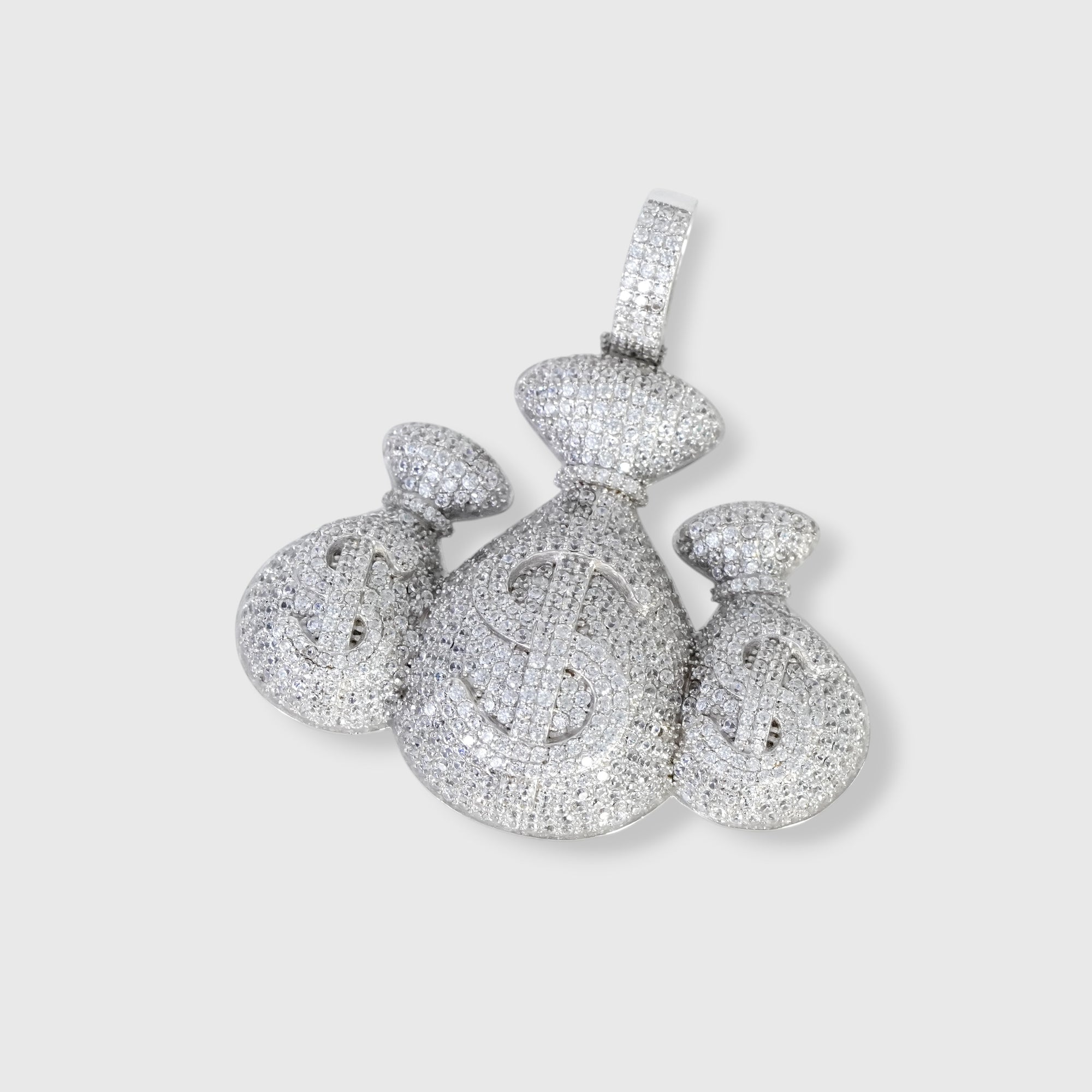 BABY TRAX ドル袋ペンダントトップ　WG　YGメッキ