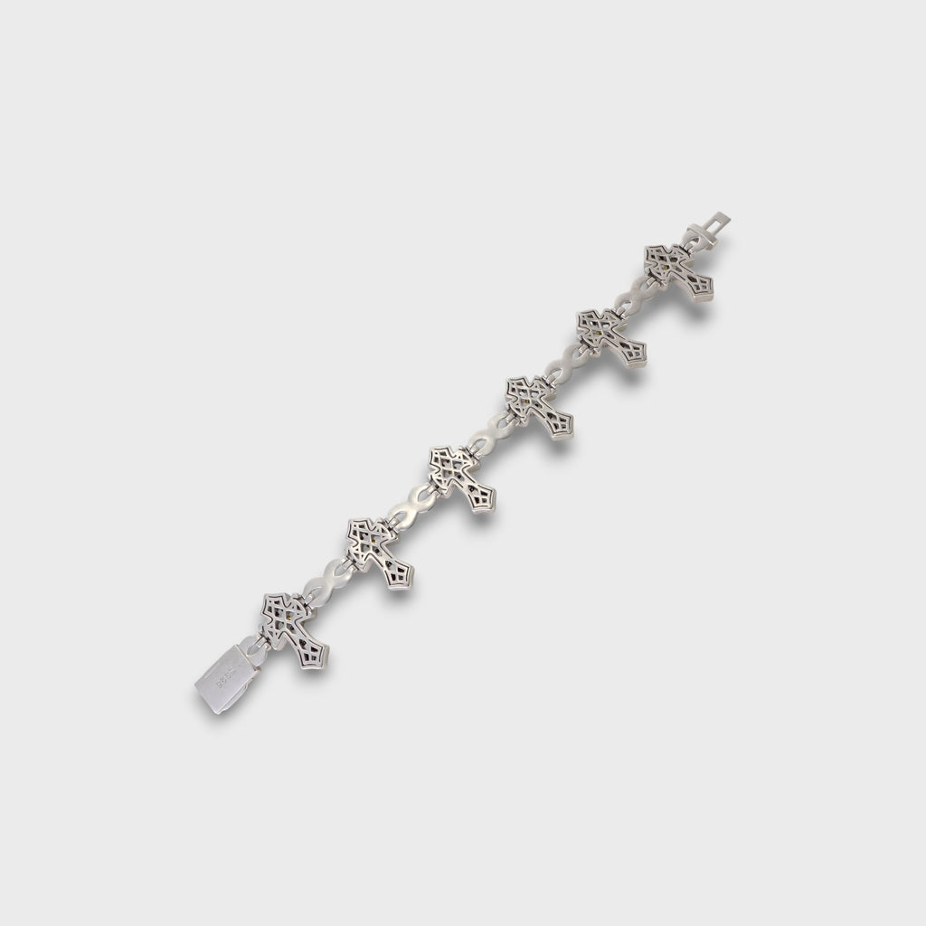 BABY TRAX クロスカラーブレス　WGメッキ