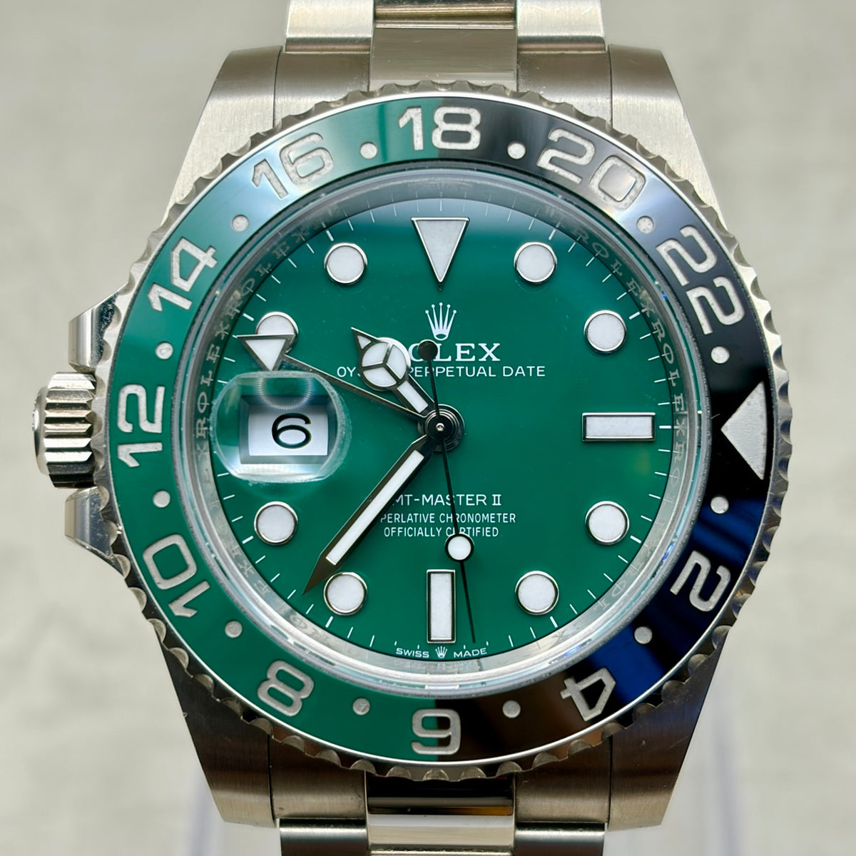 ROLEX ロレックス GMTマスターII 126729VTNR グリーン文字盤