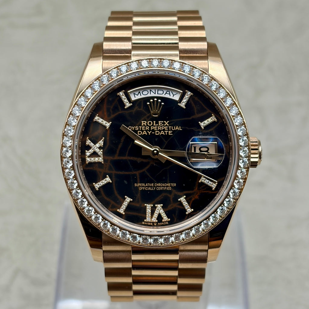 ROLEX ロレックス デイデイト 128345RBR アイゼンキーゼル文字盤 ダイヤベゼル