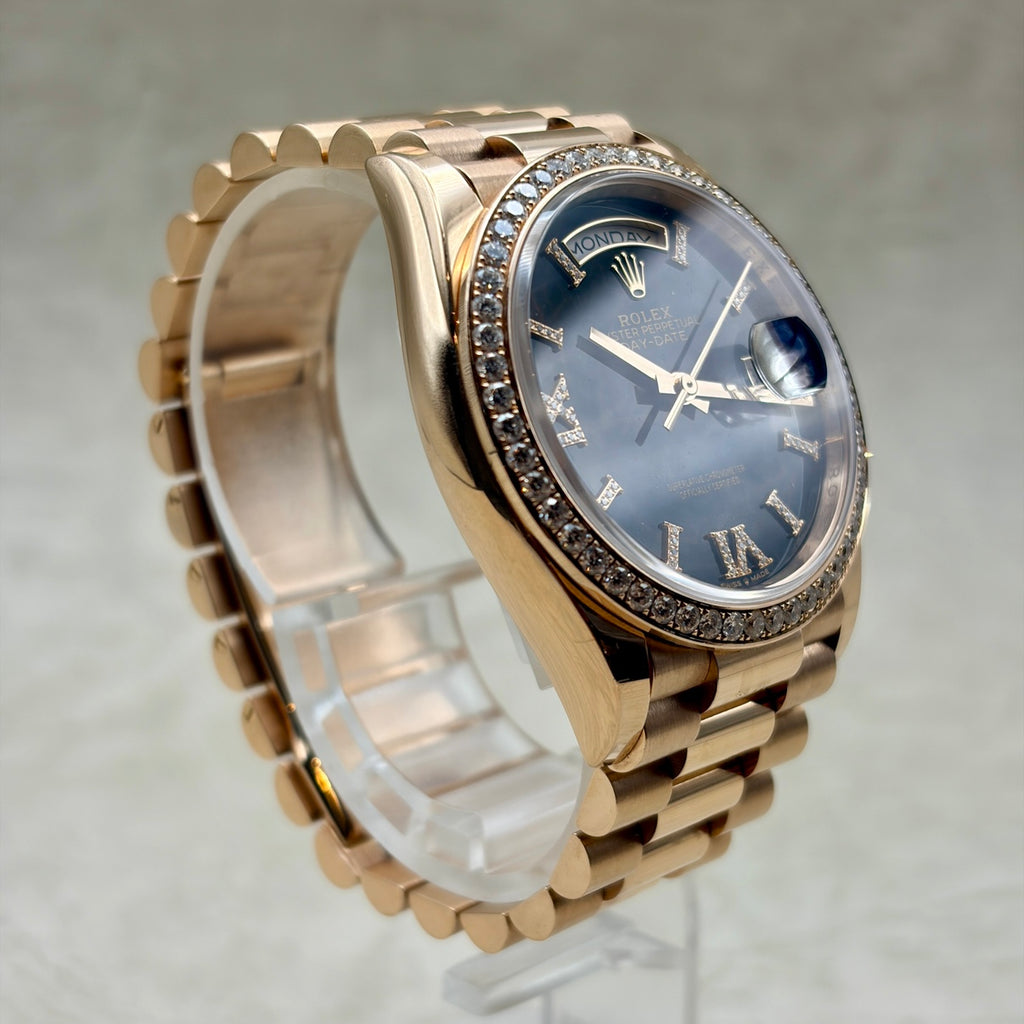 ROLEX ロレックス デイデイト 128345RBR アイゼンキーゼル文字盤 ダイヤベゼル
