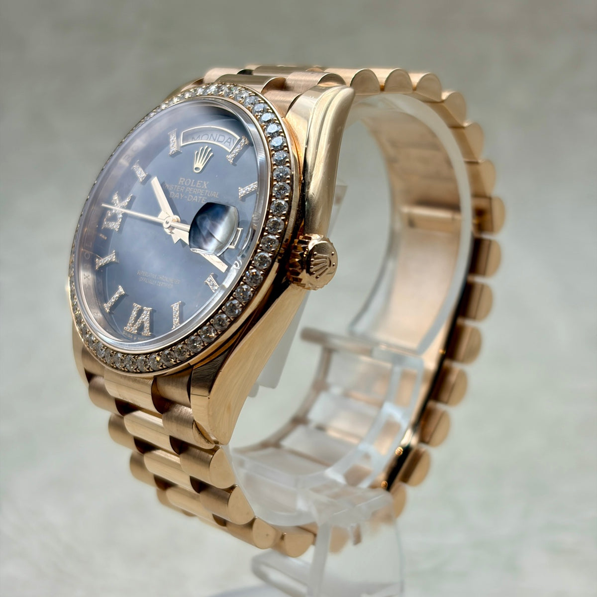 ROLEX ロレックス デイデイト 128345RBR アイゼンキーゼル文字盤 ダイヤベゼル