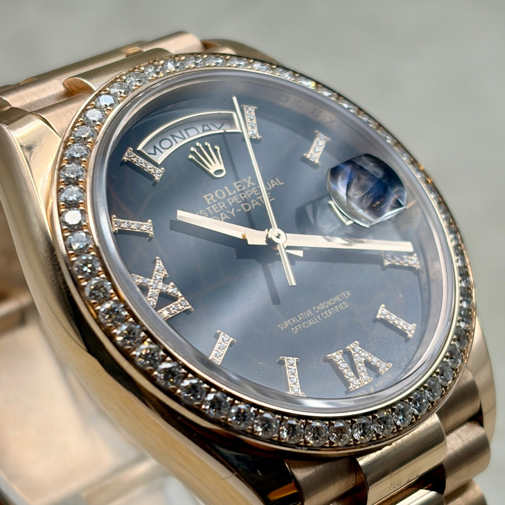 ROLEX ロレックス デイデイト 128345RBR アイゼンキーゼル文字盤 ダイヤベゼル