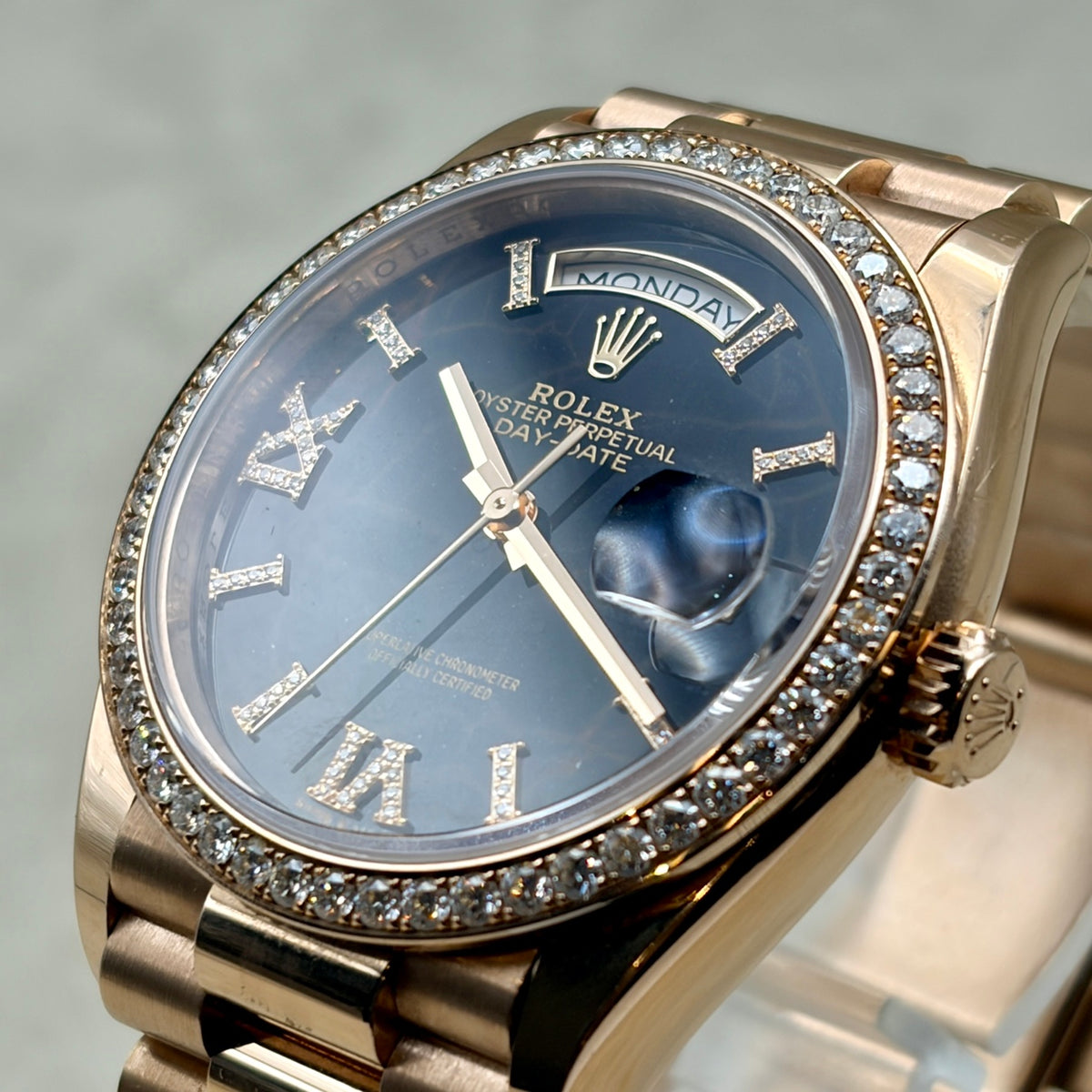 ROLEX ロレックス デイデイト 128345RBR アイゼンキーゼル文字盤 ダイヤベゼル