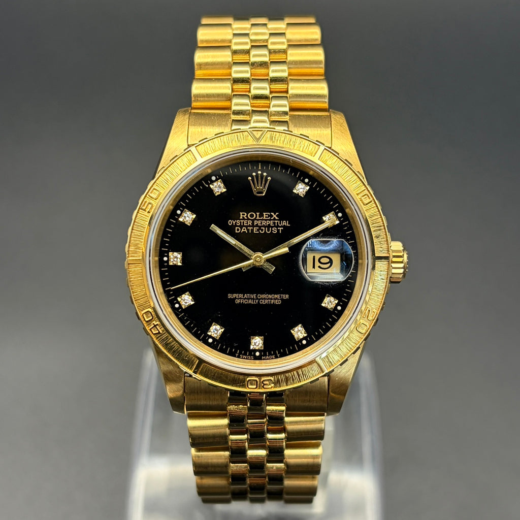 ROLEX ロレックス デイトジャスト 16258G ブラック文字盤 インデックスダイヤ