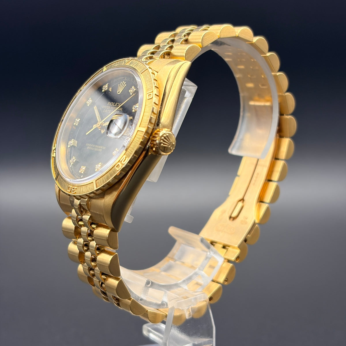 ROLEX ロレックス デイトジャスト 16258G ブラック文字盤 インデックスダイヤ
