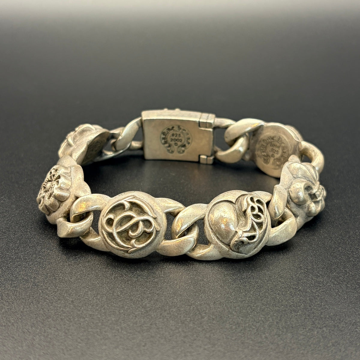 CHROME HEARTS クロムハーツ シルバー925 ブレスレット マルチリンク 6リンク