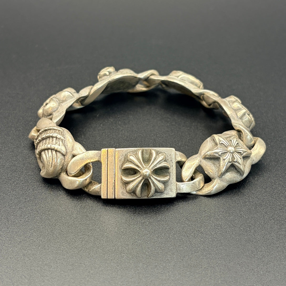 CHROME HEARTS クロムハーツ シルバー925 ブレスレット マルチリンク 6リンク