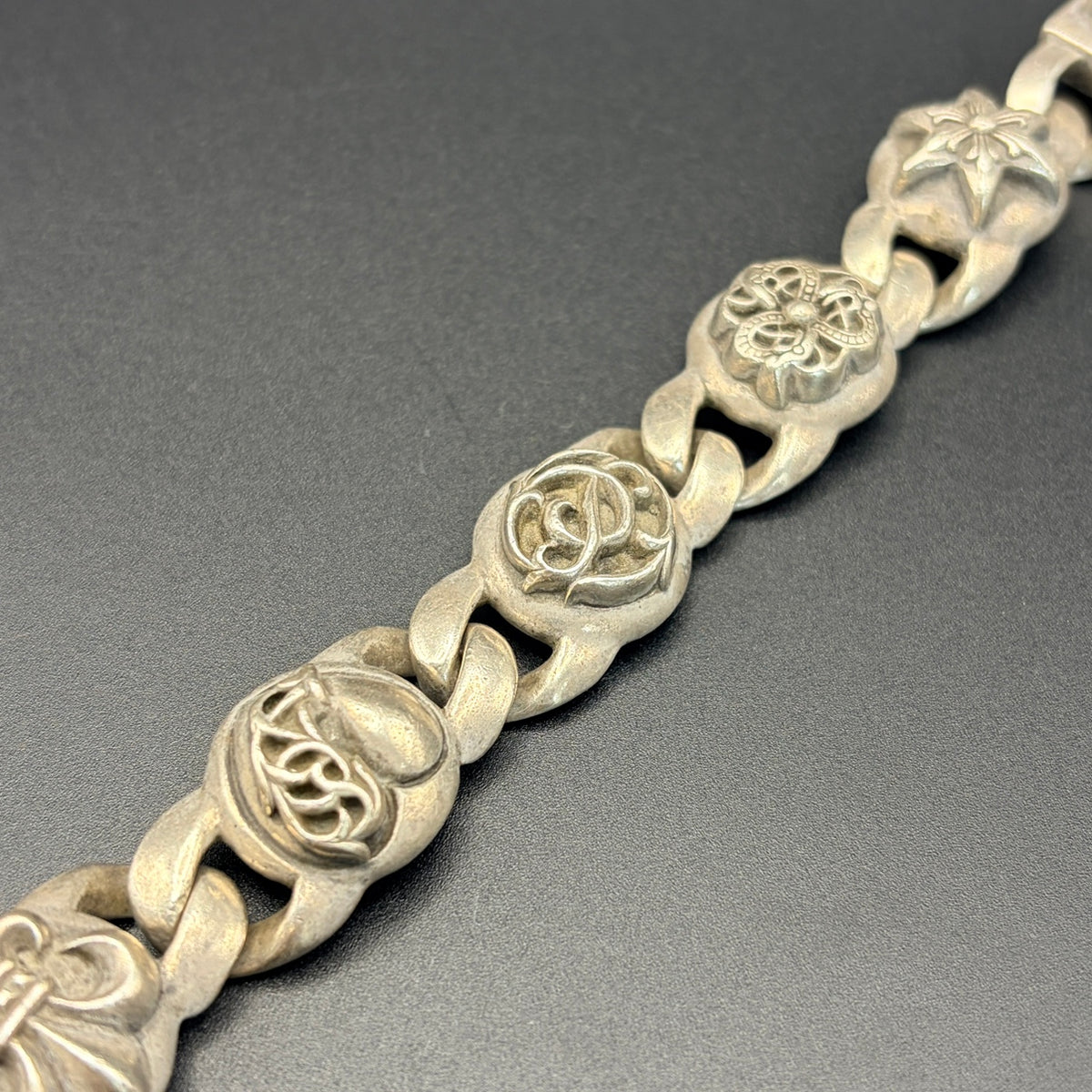 CHROME HEARTS クロムハーツ シルバー925 ブレスレット マルチリンク 6リンク