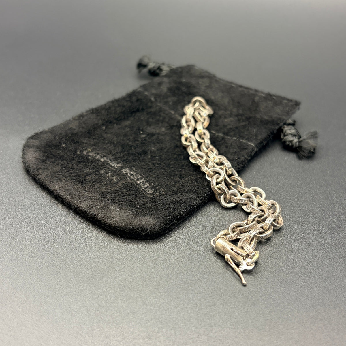 CHROME HEARTS クロムハーツ シルバー925 ブレスレット ペーパーチェーン