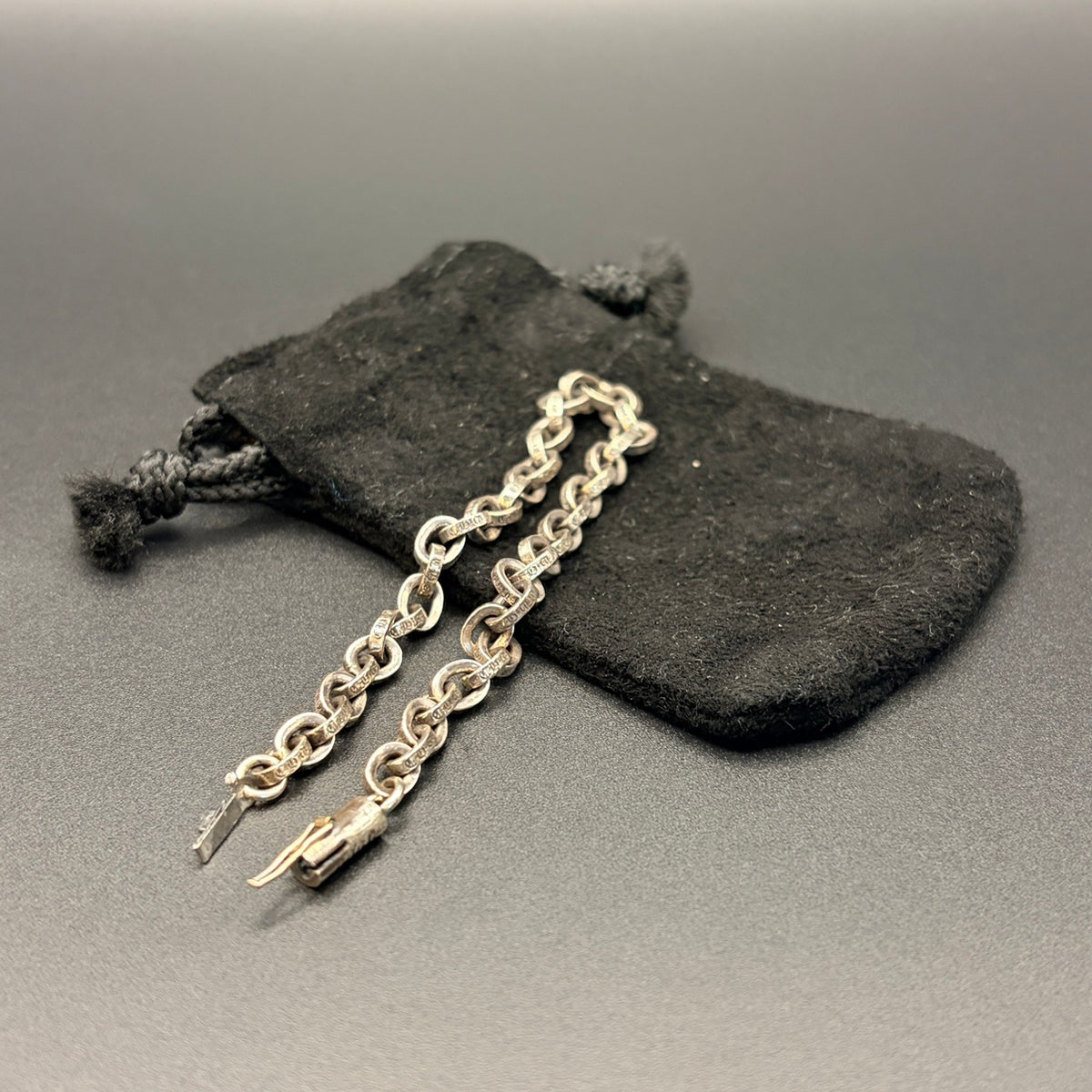 CHROME HEARTS クロムハーツ シルバー925 ブレスレット ペーパーチェーン