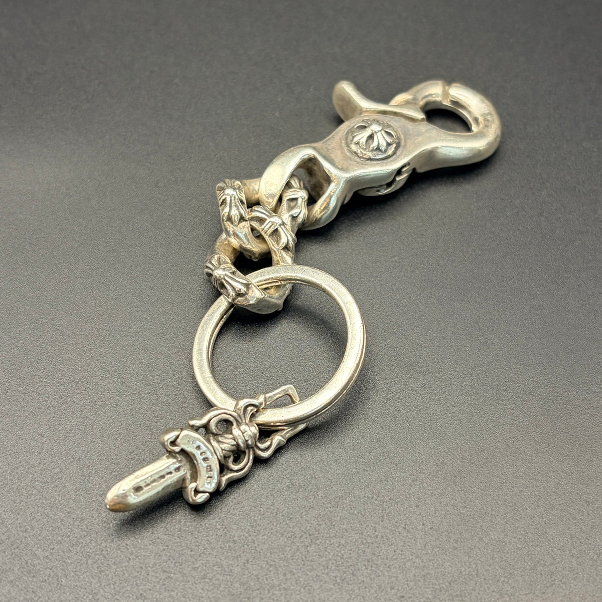 CHROME HEARTS クロムハーツ シルバー925 ファンシー キーチェーン ショート