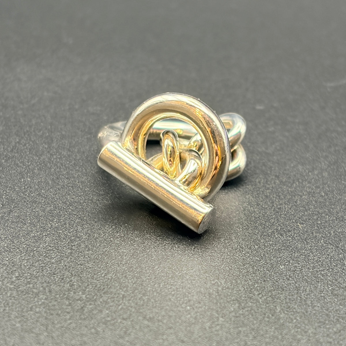 HERMES エルメス シルバー925 クロワゼット GM リング サイズ48（5号）