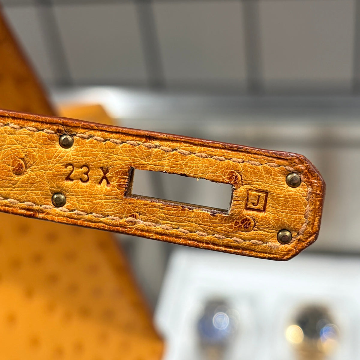 HERMES エルメス ケリー 35 サフラン J刻印 ゴールド金具