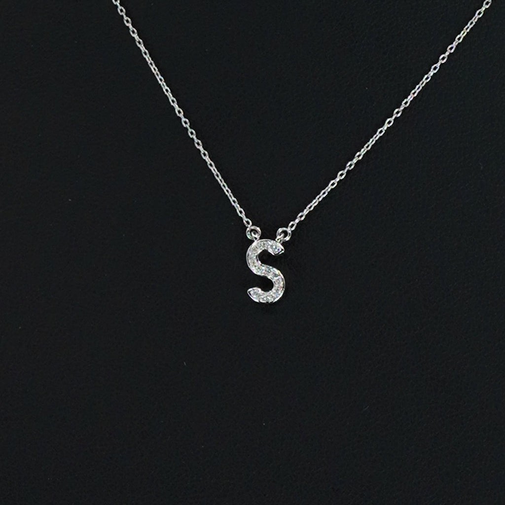 BABY TRAX - シルバー925 Sネックレス 14k 0.05ct WG