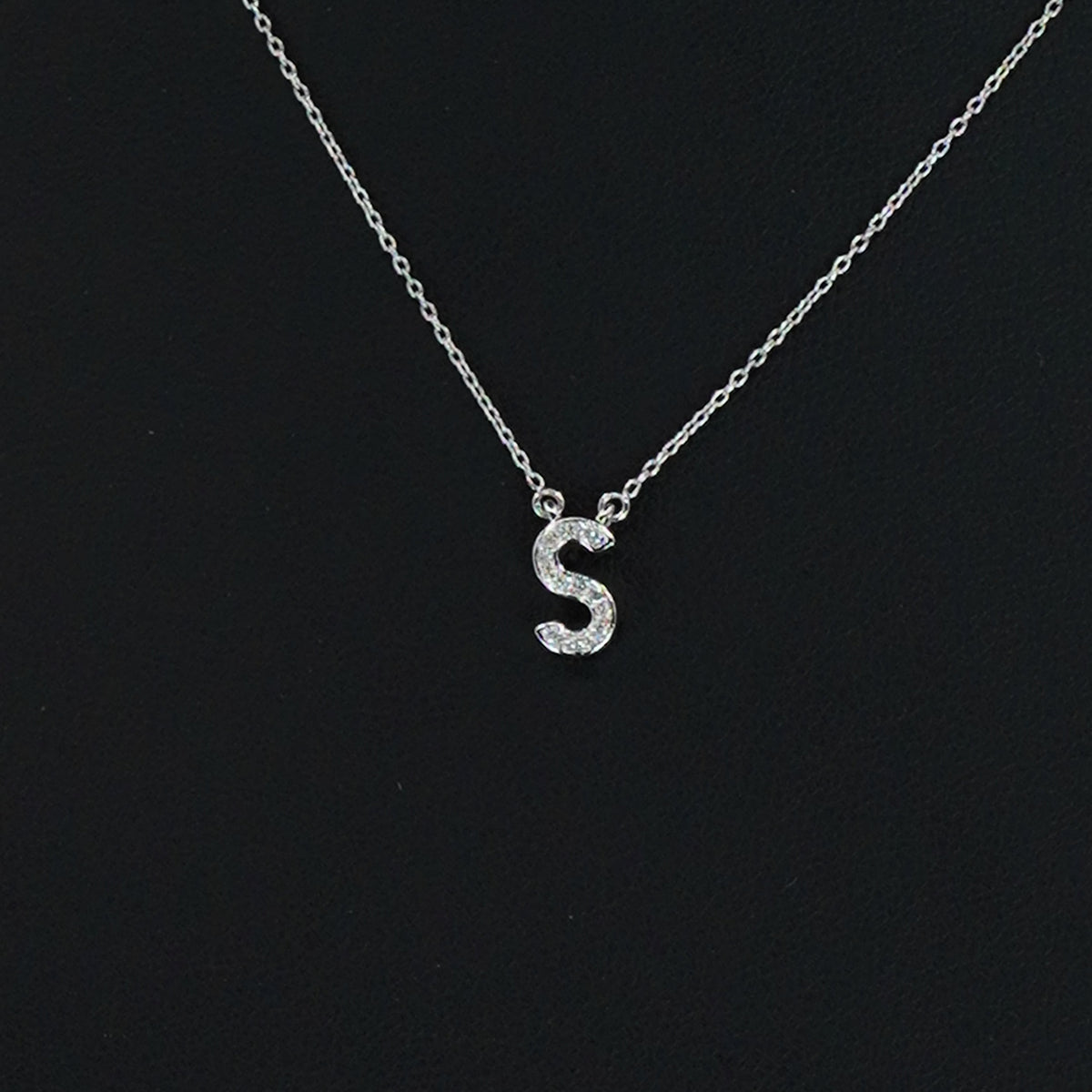 BABY TRAX - シルバー925 Sネックレス 14k 0.05ct WG