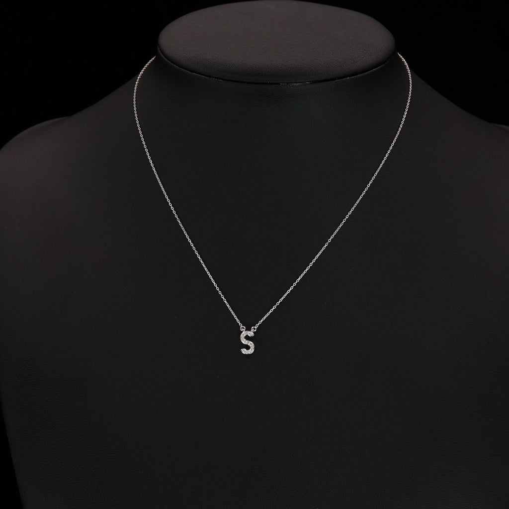 BABY TRAX - シルバー925 Sネックレス 14k 0.05ct WG
