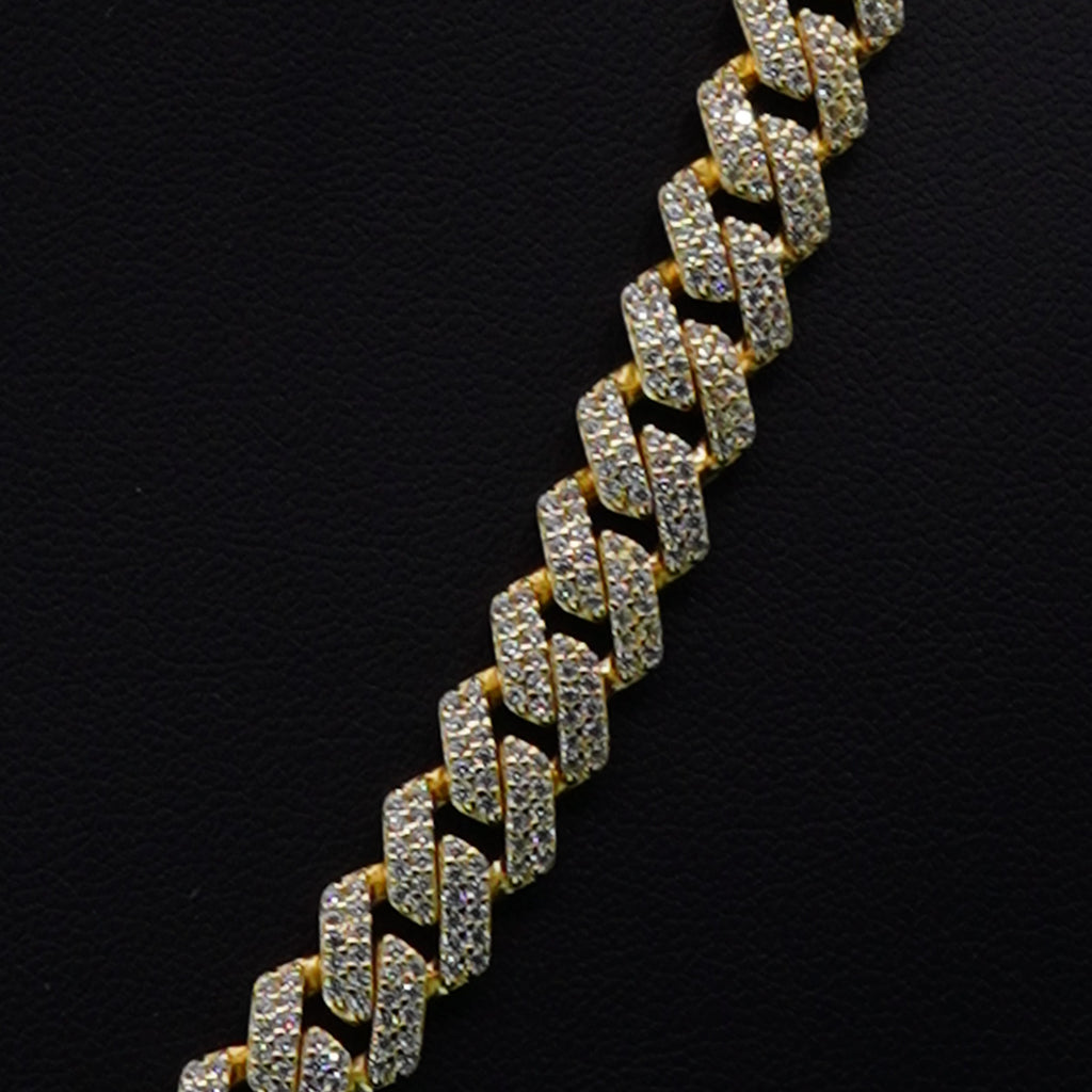 BABY TRAX - シルバー925 マイアミネックレス  60.5cm~66cm YGメッキ