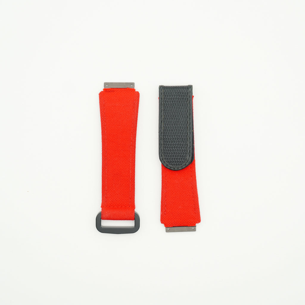 RM10 Nylon Watch Strap Red & Black - Size L
