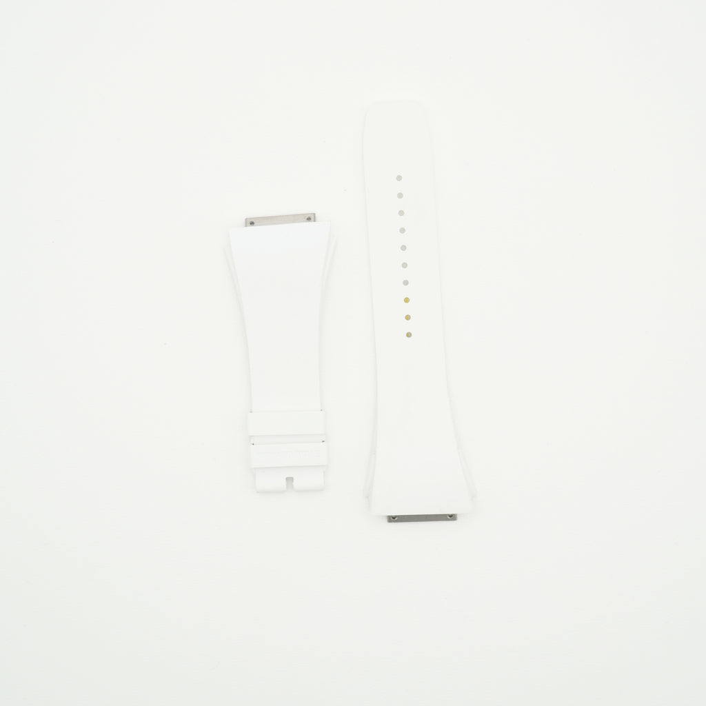 RM59-01 Rubber Watch Strap White - Size M