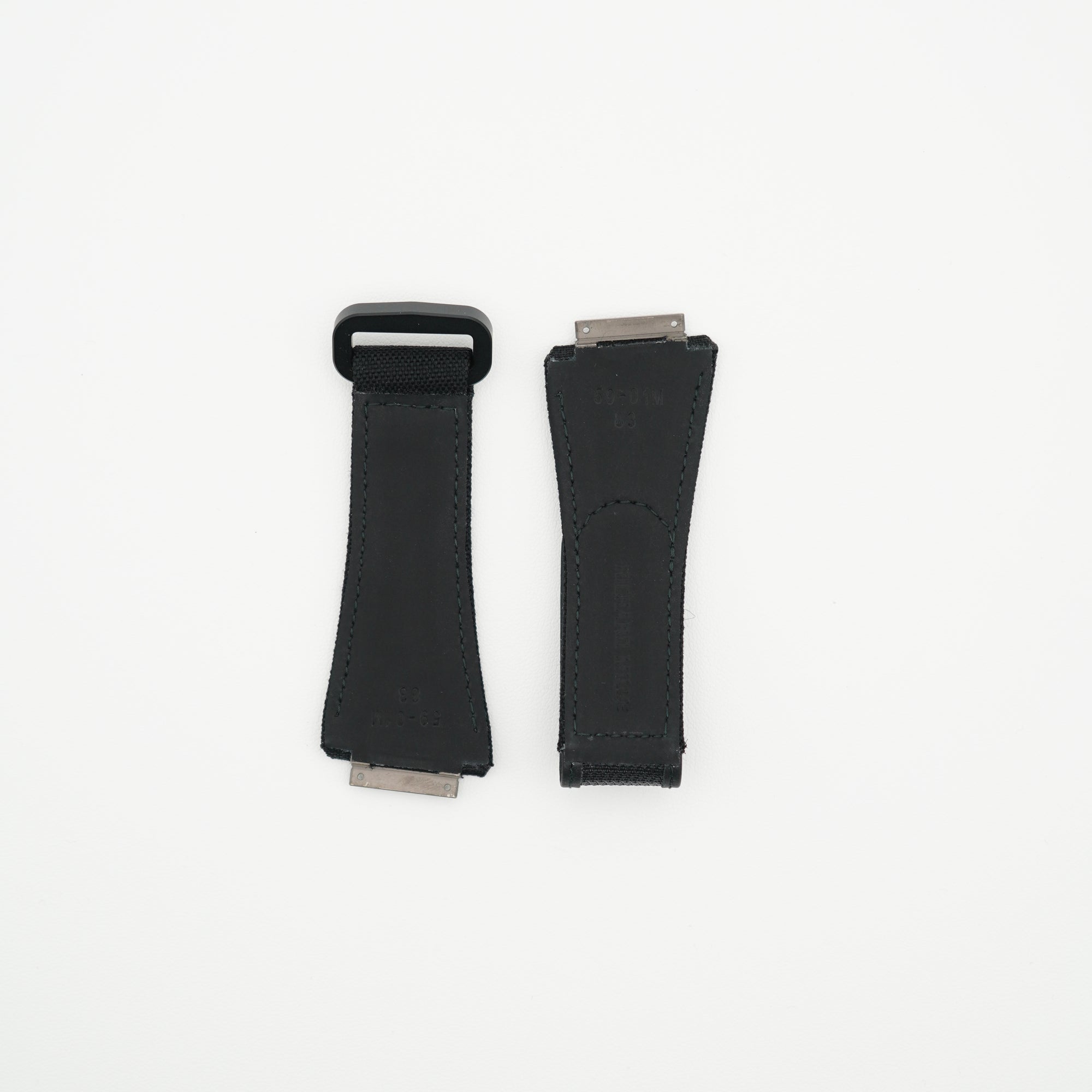 RM59-01 Nylon Watch Strap Black