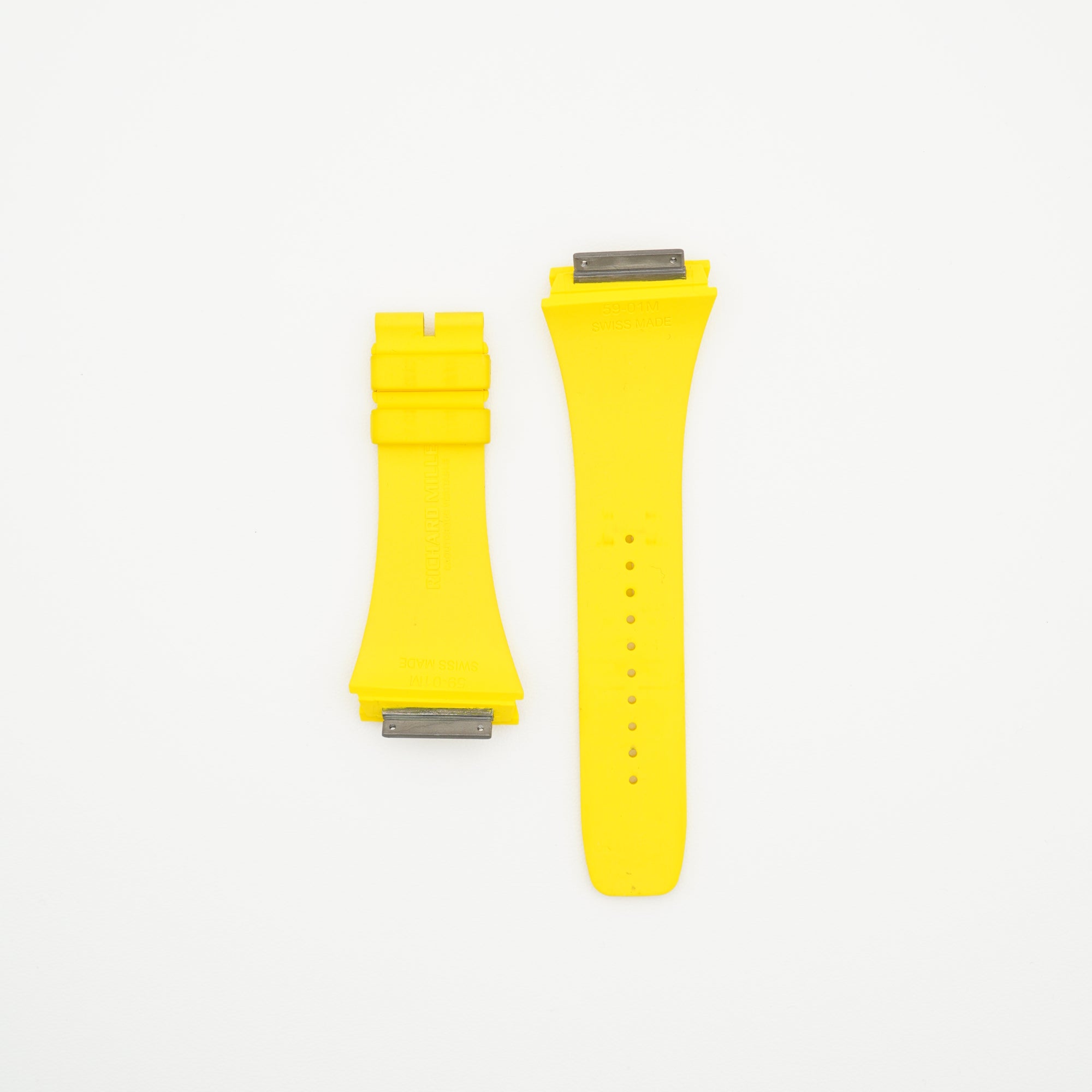 RM59-01 Rubber Watch Strap Yellow