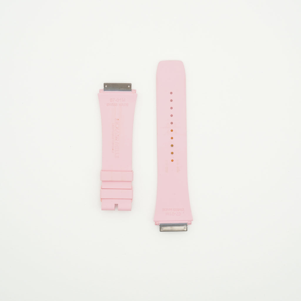 RM67-01 Rubber Watch Strap Pink - Size M (中古良品)