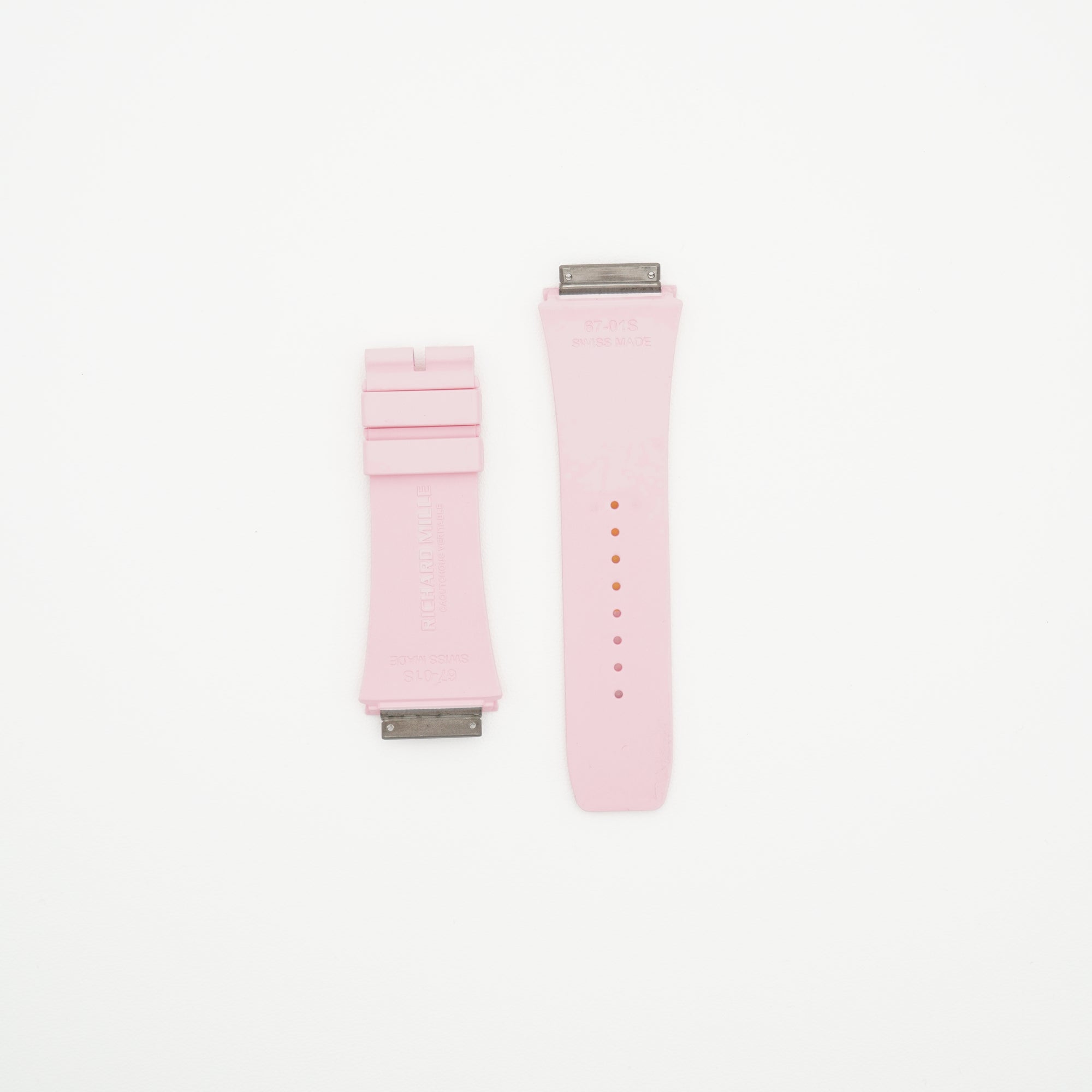 RM67-01 Rubber Watch Strap Pink