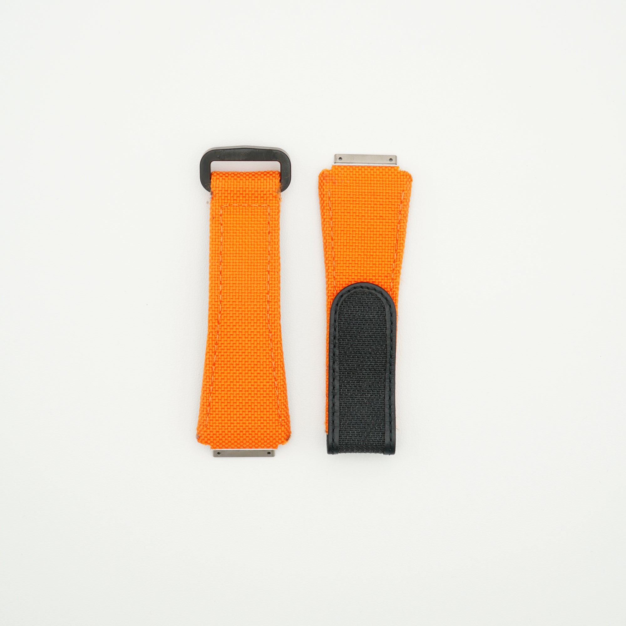 RM30 Nylon Watch Strap Orange & Black - Size L