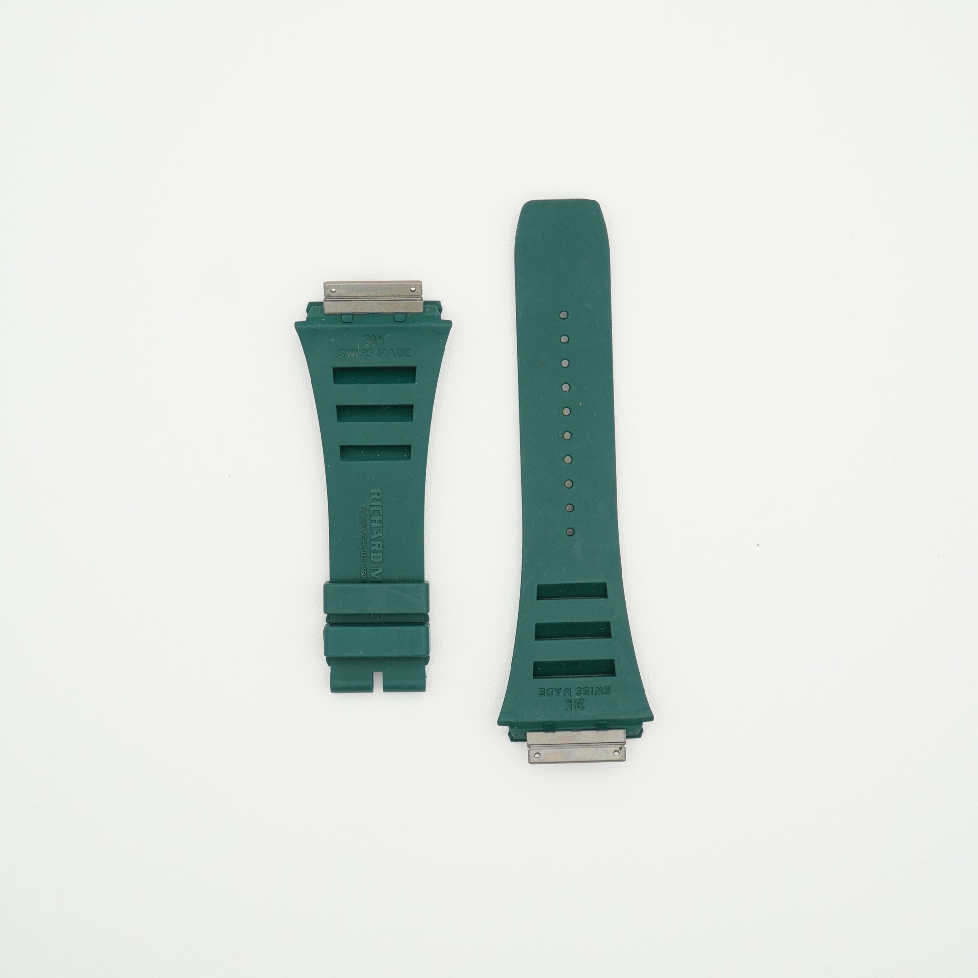RM30 Rubber Watch Strap Green - Size M