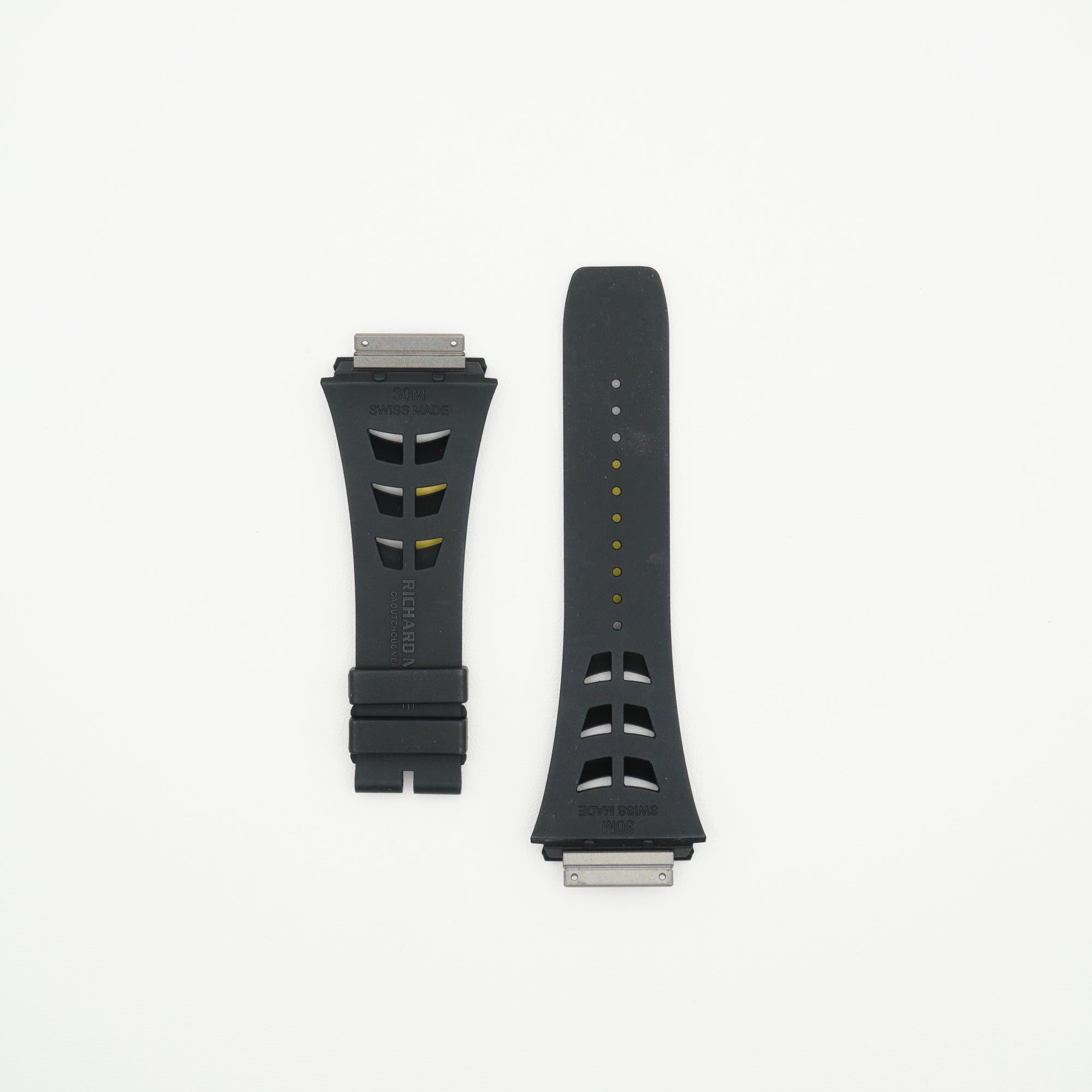RM30 Rubber Watch Strap Black