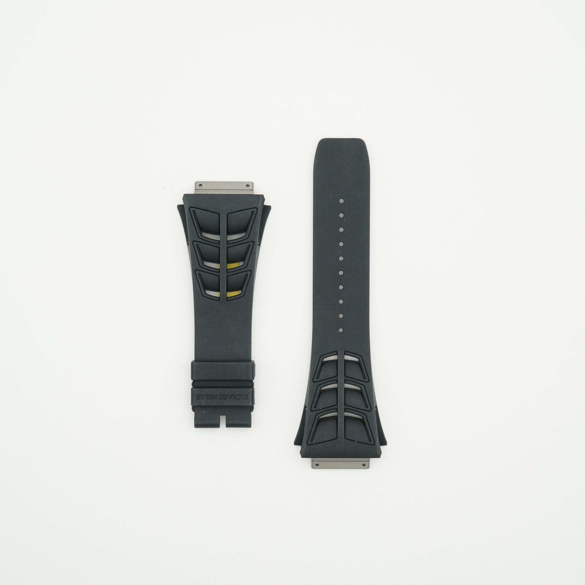 RM30 Rubber Watch Strap Black - Size M