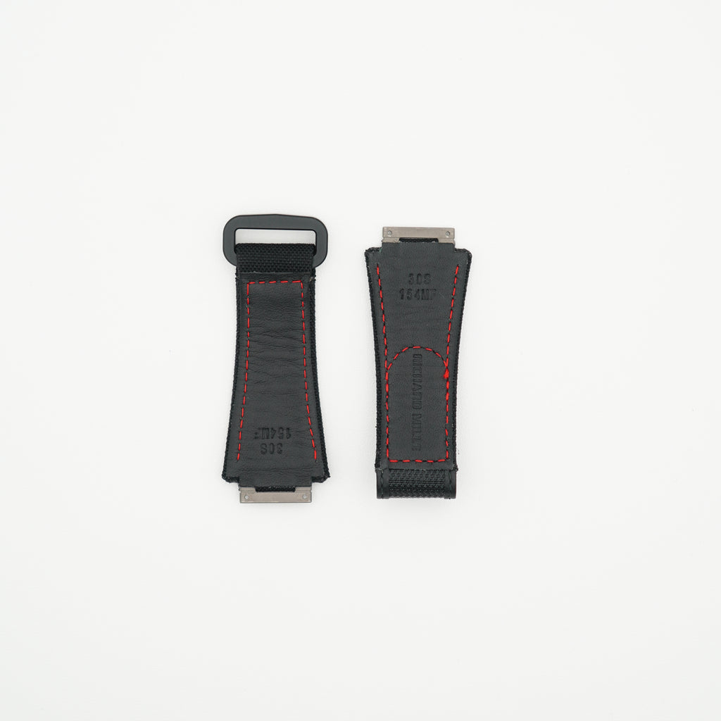 RM30 Nylon Watch Strap Black & Grey