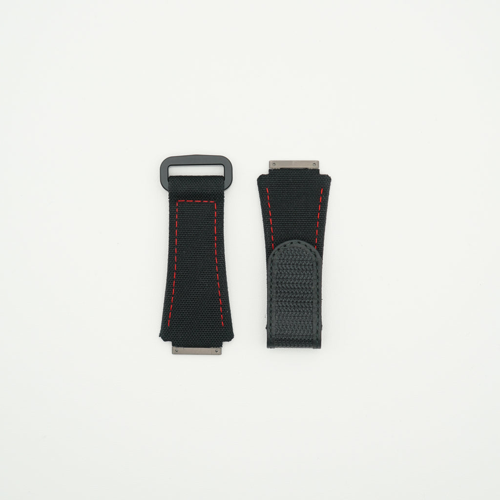 RM30 Nylon Watch Strap Black & Grey - Size S
